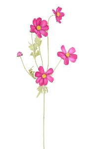 Fleur artificielle Cosmos - composition création florale - H.62cm fuchsia