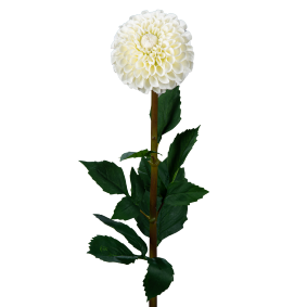 Fleur artificielle tige de Dahlia - composition florale - H.96cm crme