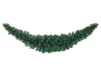 Guirlande artificielle dco de nol - Feuillage synthtique intrieur - H.180cm vert