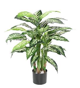 Plante verte artificielle Dieffenbachia - décoration d'intérieur - H.80cm