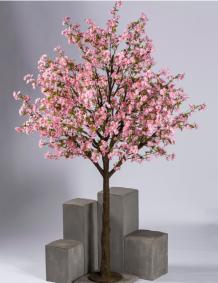 Arbre japonais Cerisier artificiel fleuri - décoration d'intérieur - H.280cm rose