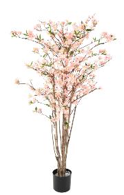 Arbre artificiel fleuri Cerisier en fleurs - plante synthtique - H.150cm rose