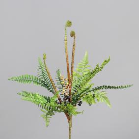 Plante artificielle Gerbe de fougre avec baies - dcoration d'intrieur - H.48cm