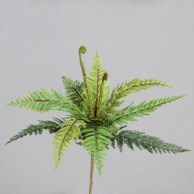 Plante artificielle fougre en piquet - dcoration d'intrieur - H.40cm vert