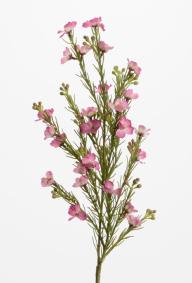 Fleur artificielle Wax - composition bouquet - H.58cm fuchsia