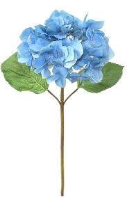 Fleur artificielle Hortensia - cration bouquet fleur coupe - H.65 cm bleu