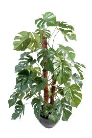 Plante verte artificielle Philodendron tuteur coco - plante d'intrieur - H.100cm