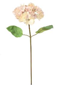 Fleur artificielle Hortensia - cration bouquet fleur coupe - H.65 cm rose jaune