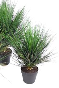 Plante artificielle Herbe Onion Grass Round en pot - intrieur - H.60cm vert