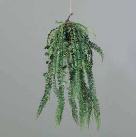 Composition artificielle boule de fougre  suspendre - Feuillage intrieur - H.98cm vert