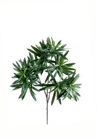 Feuillage artificiel branche de podocarpus - décoration d'intérieur - H.35cm vert