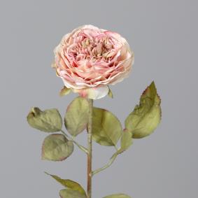 Fleur artificielle coupe rose - aspect rustique fleur sche - H.50cm rose