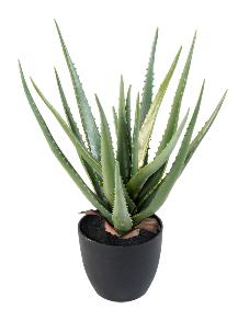 Plante artificielle Aloe vera - plante extrieur intrieur - H.48cm vert