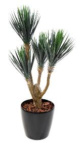 Plante artificielle Yucca Baby 4 ttes - dcoration pour intrieur - H.120cm