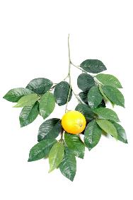 Feuillage artificiel branche d'Oranger et fruit - dcoration pour intrieur - H.60cm