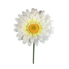 Fleur artificielle Marguerite gante- dcoration d'intrieur - H.125cm blanche
