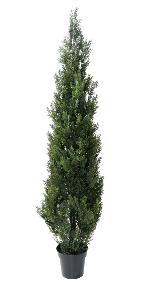 Arbuste artificiel Cyprs mini - intrieur extrieur - H.180cm vert