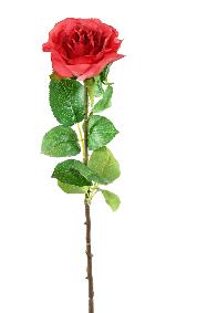 Fleur artificielle coupe rose - dcoration d'intrieur - H.66cm rouge