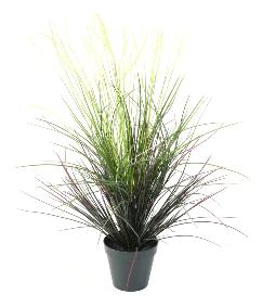 Plante artificielle Gramine touffe UV en pot - intrieur extrieur - H.80cm