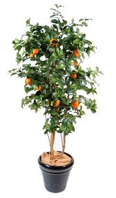 Arbre artificiel fruitier Oranger new - intrieur - H.150cm vert orange
