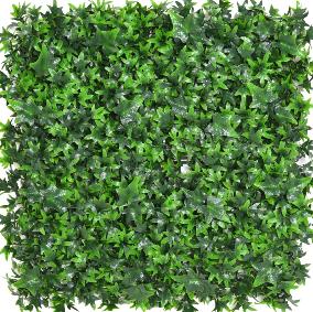 Plaque vgtale artificielle lierre VINE - dcoration murale - 55x55cm vert