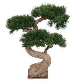 Pin Bonsa arbre artificiel sur platine - intrieur extrieur - H.92cm