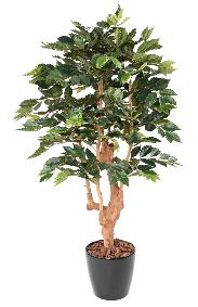Arbre artificiel Cafier 5 branches - plante d'intrieur - H.180cm vert