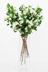 Fleur artificielle Jasmin - composition bouquet - H.70cm blanc