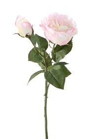 Fleur artificielle rose fresh touch - dcoration intrieure - H.43cm rose