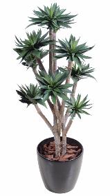 Plante artificielle Agave 9 ttes - succulente pour intrieur - H.105cm vert