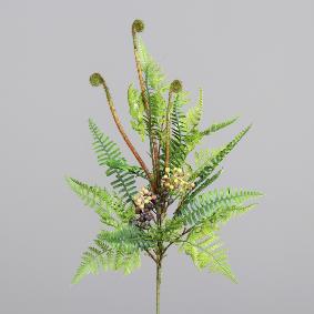 Plante artificielle Gerbe de fougre avec baies - dcoration d'intrieur - H.78cm