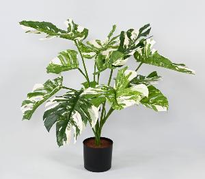 Plante artificielle Philodendron 13F - plante d'intérieur - H.75cm panaché